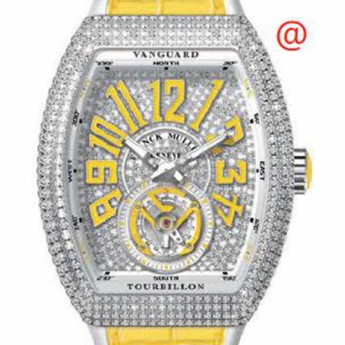 Franck Muller V45TDCDACJA(DIAMJAAC) Vanguard Tourbillon Mens Hand Wind Watch