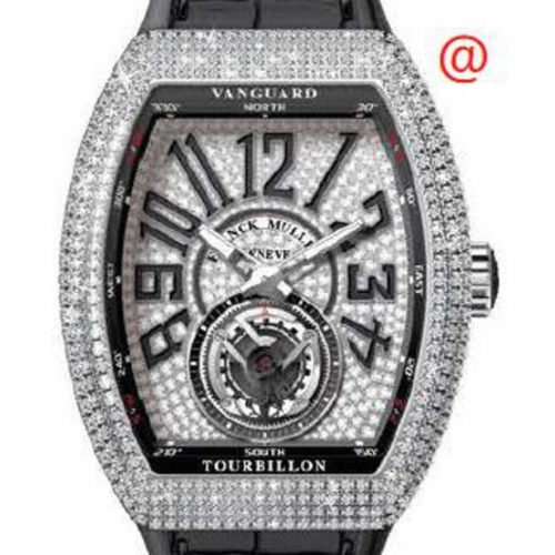 Franck Muller V45TDCDACNR(DIAMNRAC) Vanguard Tourbillon Mens Hand Wind Watch