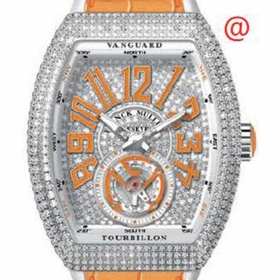 Franck Muller V45TDCDACOR(DIAMORAC) Vanguard Tourbillon Mens Hand Wind Watch