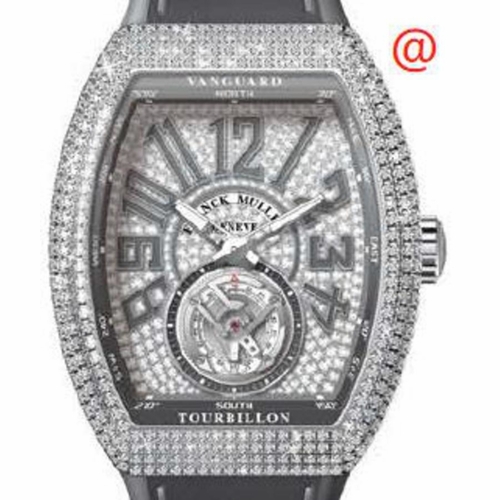 Franck Muller V45TDCDACTT(DIAMTTAC) Vanguard Tourbillon Mens Hand Wind Watch