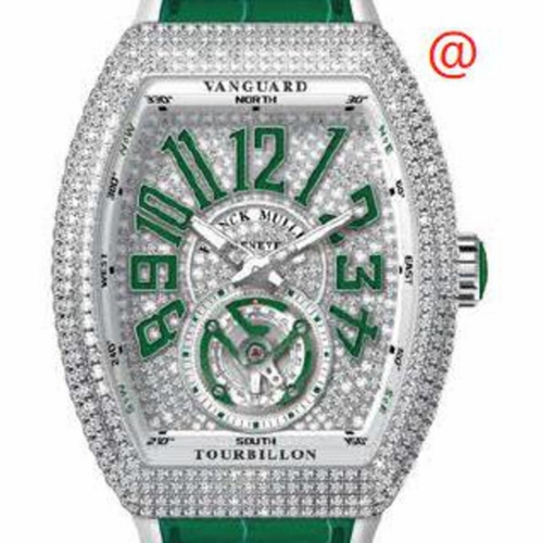 Franck Muller V45TDCDACVR(DIAMVRAC) Vanguard Tourbillon Mens Hand Wind Watch