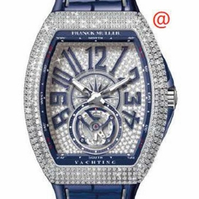 Franck Muller V45TDCDYACHTINGACBL(DIAMBLAC) Vanguard Yachting Tourbillon Mens Hand Wind Watch
