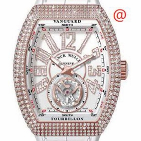 Franck Muller V45TDNBRCD5NBC(BLCDIAM5N) Vanguard Tourbillon Mens Hand Wind Watch