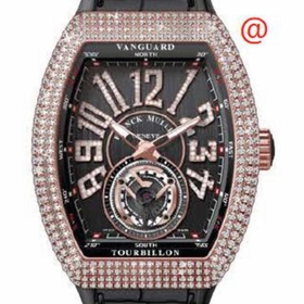 Franck Muller V45TDNBRCD5NNR(NRDIAM5N) Vanguard Tourbillon Mens Hand Wind Watch