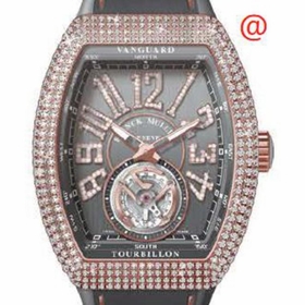 Franck Muller V45TDNBRCD5NTT(TTDIAM5N) Vanguard Tourbillon Mens Hand Wind Watch