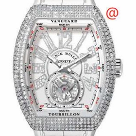 Franck Muller V45TDNBRCDACBC(BLCDIAMAC) Vanguard Tourbillon Mens Hand Wind Watch