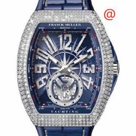 Franck Muller V45TDNBRCDYACHTINGACBL(BLDIAMAC) Vanguard Yachting Tourbillon Mens Hand Wind Watch