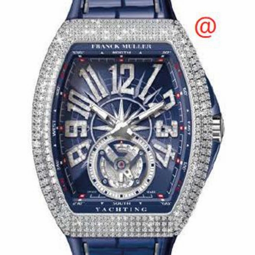 Franck Muller V45TDNBRCDYACHTINGACBL(BLDIAMAC) Vanguard Yachting Tourbillon Mens Hand Wind Watch