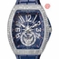 Franck Muller V45TDNBRCDYACHTINGACBL(BLDIAMAC) Vanguard Yachting Tourbillon Mens Hand Wind Watch