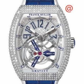 Franck Muller V45TGRAVITYCSDCDACBU(DIAMBLAC) Gravity Mens Hand Wind Watch