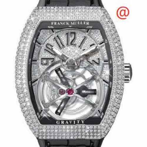 Franck Muller V45TGRAVITYCSDCDACNR(DIAMNRAC) Gravity Mens Hand Wind Watch