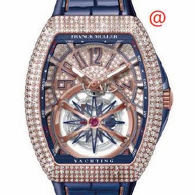 Franck Muller V45TGRAVITYCSDCDYACHTING5NBL(DIAMBL5N) Vanguard Yachting Tourbillon Mens Hand Wind Watch