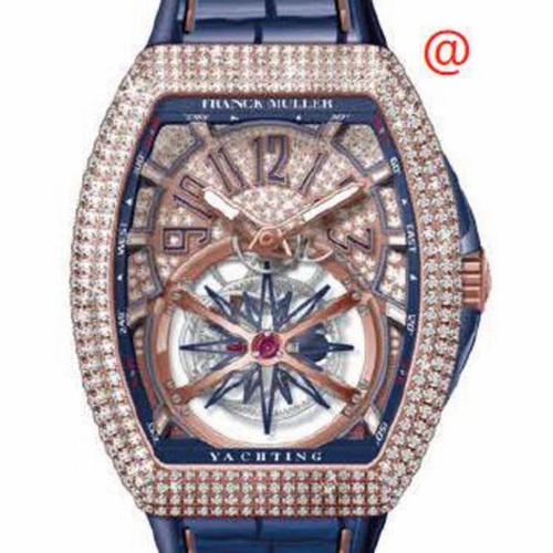 Franck Muller V45TGRAVITYCSDCDYACHTING5NBL(DIAMBL5N) Vanguard Yachting Tourbillon Mens Hand Wind Watch