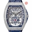 Franck Muller V45TGRAVITYCSDCDYACHTINGACBL(DIAMBLAC) Vanguard Yachting Tourbillon Mens Hand Wind Watch