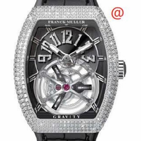Franck Muller V45TGRAVITYCSDNBRCDACNR(NRDIAMAC) Gravity Mens Hand Wind Watch