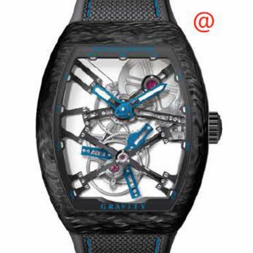 Franck Muller V45TGRAVITYCSSQT(CARBONBL) Gravity Mens Hand Wind Watch