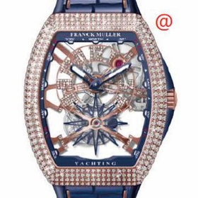 Franck Muller V45TGRCSSQTDNBRCDYACHTING5NBL(BLBLCRGE) Vanguard Yachting Tourbillon Mens Hand Wind Watch