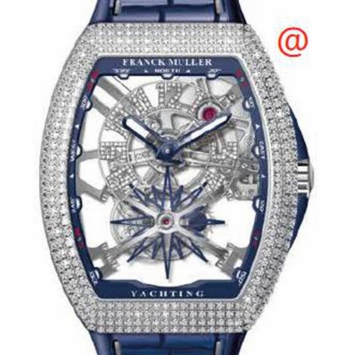 Franck Muller V45TGRCSSQTDNBRCDYACHTINGACBL(BLBLCRGE) Vanguard Yachting Tourbillon Mens Hand Wind Watch
