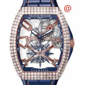 Franck Muller V45TGRCSSQTDYACHTING5NBL(BLBLCRGE) Vanguard Yachting Tourbillon Mens Hand Wind Watch