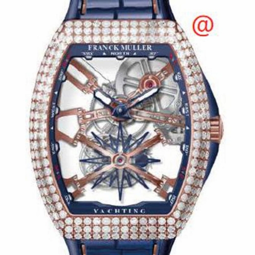 Franck Muller V45TGRCSSQTDYACHTING5NBL(BLBLCRGE) Vanguard Yachting Tourbillon Mens Hand Wind Watch