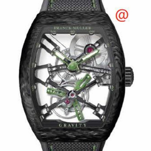 Franck Muller V45TGRCSSQTKRYPTONCARBONVE(NRVE) Vanguard Tourbillon Mens Hand Wind Watch