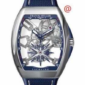 Franck Muller V45TGRCSSQTYACHTINGACBL(BLBLCRGE) Vanguard Yachting Tourbillon Mens Hand Wind Watch