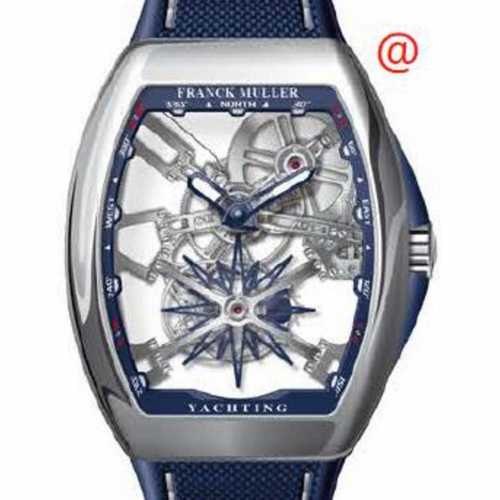 Franck Muller V45TGRCSSQTYACHTINGACBL(BLBLCRGE) Vanguard Yachting Tourbillon Mens Hand Wind Watch
