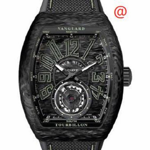 Franck Muller V45TKRYPTONCARBONVE(CARLUMNRVE) Vanguard Tourbillon Mens Hand Wind Watch