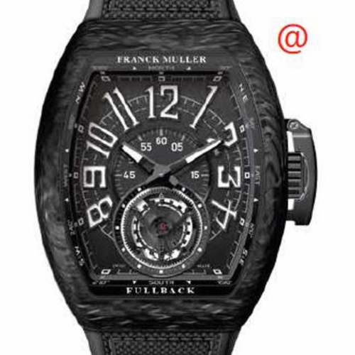 Franck Muller V45TLCKCARBONNR(NRBLCNR) Vanguard Tourbillon Mens Hand Wind Watch