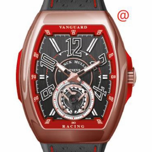 Franck Muller V45TRCG5NER(NRNRBLC) Vanguard Tourbillon Mens Hand Wind Watch
