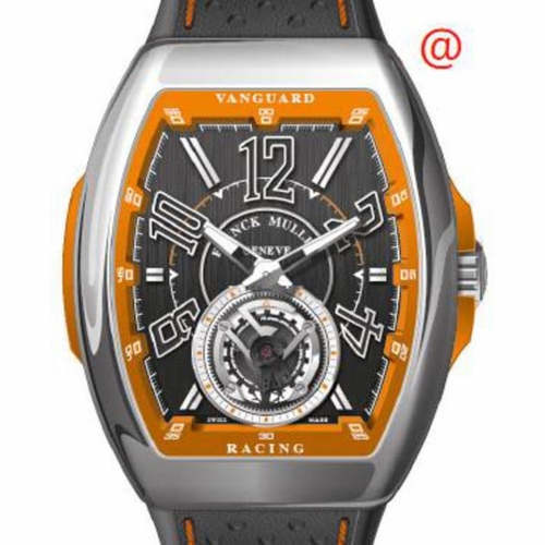 Franck Muller V45TRCGACOR(NRNRBLC) Vanguard Tourbillon Mens Hand Wind Watch