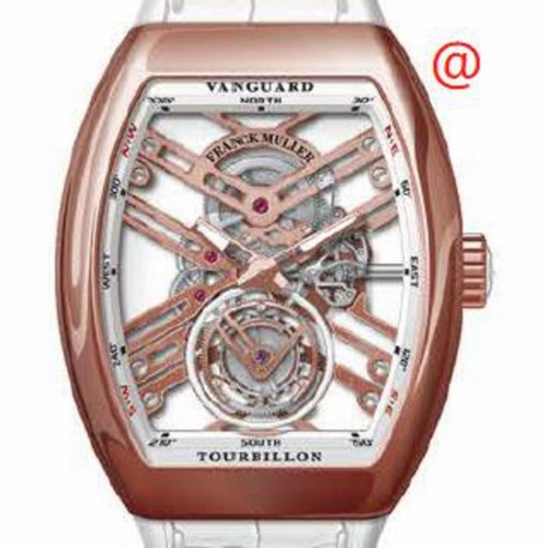 Franck Muller V45TSQT5NBC(BLCNRRGE) Vanguard Tourbillon Mens Hand Wind Watch