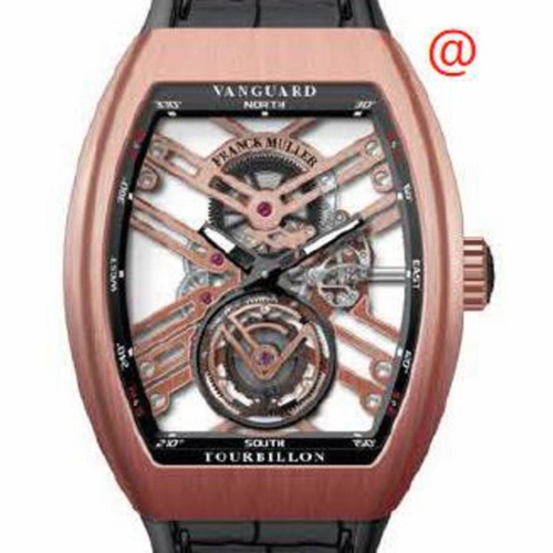 Franck Muller V45TSQT5NBRNR(NRBLCRGE) Vanguard Tourbillon Mens Hand Wind Watch