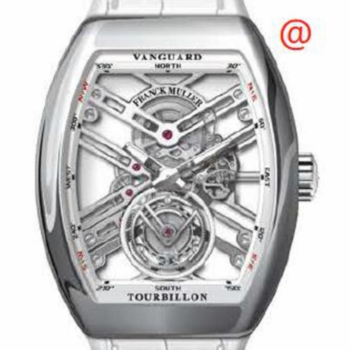 Franck Muller V45TSQTACBC(BLCNRRGE) Vanguard Tourbillon Mens Hand Wind Watch
