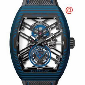 Franck Muller V45TSQTCARBLNR(NRBLCBL) Vanguard Mens Hand Wind Watch