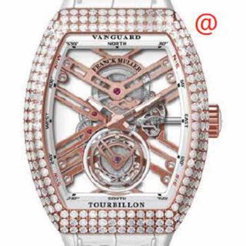 Franck Muller V45TSQTD5NBC(BLCNRRGE) Vanguard Tourbillon Mens Hand Wind Watch