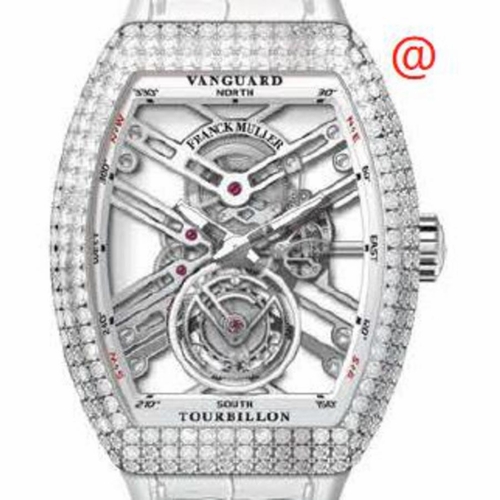 Franck Muller V45TSQTDACBC(BLCNRRGE) Vanguard Tourbillon Mens Hand Wind Watch
