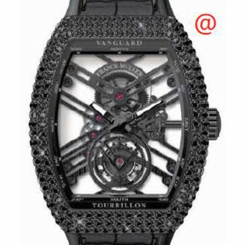 Franck Muller V45TSQTDACNRNR(NRGRIGRI) Vanguard Tourbillon Mens Hand Wind Watch