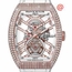 Franck Muller V45TSQTDMVTD5NBC(BLCNRRGE) Vanguard Tourbillon Mens Hand Wind Watch