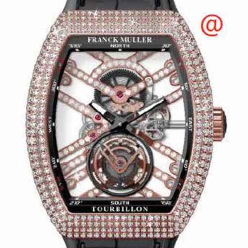 Franck Muller V45TSQTDMVTD5NNR(NRBLCRGE) Vanguard Tourbillon Mens Hand Wind Watch
