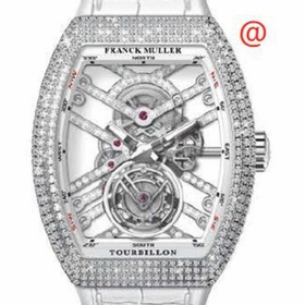 Franck Muller V45TSQTDMVTDACBC(BLCNRRGE) Vanguard Tourbillon Mens Hand Wind Watch