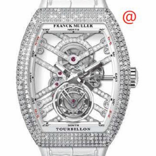 Franck Muller V45TSQTDMVTDACBC(BLCNRRGE) Vanguard Tourbillon Mens Hand Wind Watch