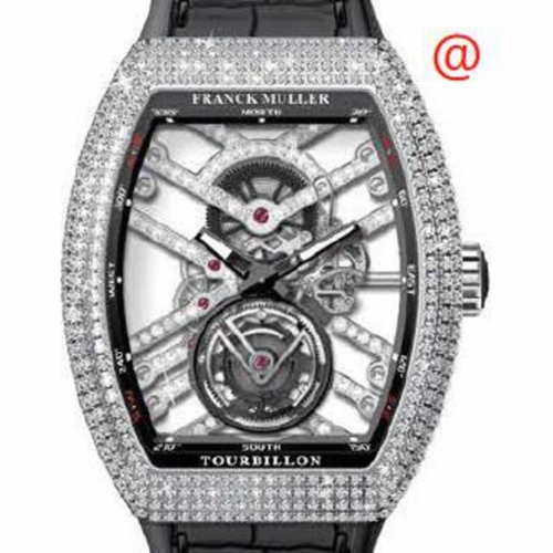 Franck Muller V45TSQTDMVTDACNR(NRBLCRGE) Vanguard Tourbillon Mens Hand Wind Watch