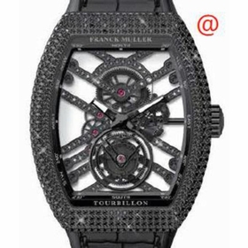 Franck Muller V45TSQTDMVTDACNRNR(NRGRIGRI) Vanguard Tourbillon Mens Hand Wind Watch