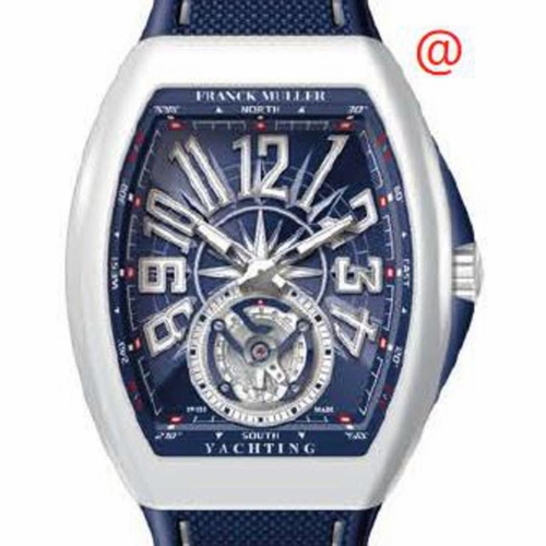 Franck Muller V45TYACHTINGMTBCBL(BLBLCAC) Vanguard Yachting Tourbillon Mens Hand Wind Watch