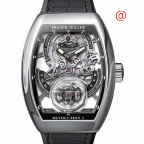 Franck Muller V50REV3PRSQTACNR(NRLUMBLC) Vanguard Revolution 3 Mens Hand Wind Watch