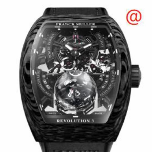 Franck Muller V50REV3PRSQTCARNR(CARBNR) Vanguard Revolution 3 Mens Hand Wind Watch