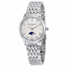 Frederique Constant FC-206MPWD1S6B Slimline Moonphase Ladies Quartz Watch