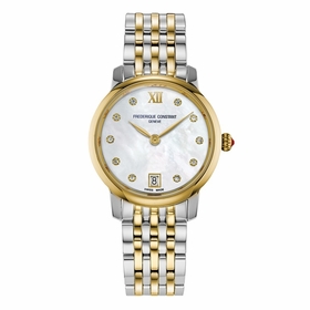 Frederique Constant FC-220MPWD1S23B Slimline Ladies Quartz Watch