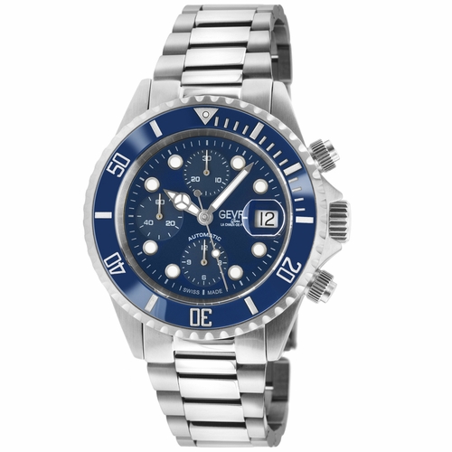 Gevril 4150A Wall Street Chrono Mens Chronograph Automatic Watch